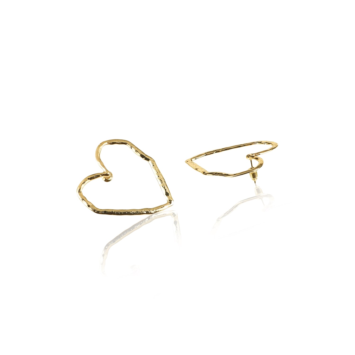 Heart out earrings