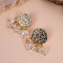 Load image into Gallery viewer, Samantha crystal golden eardrop
