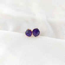 Load image into Gallery viewer, Halo Gemstone Studs

