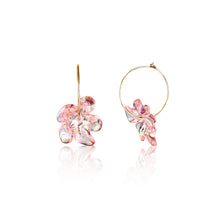 Load image into Gallery viewer, Resin Blossom Hoops
