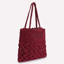 Load image into Gallery viewer, Macrame Bag (Maroon)
