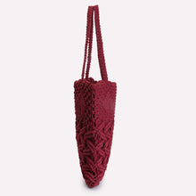 Load image into Gallery viewer, Macrame Bag (Maroon)
