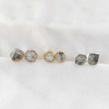 Load image into Gallery viewer, Halo Gemstone Studs
