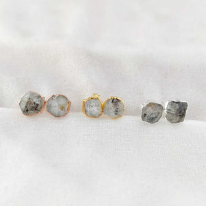 Halo Gemstone Studs