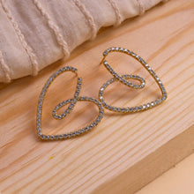 Load image into Gallery viewer, Bling Heart earrings
