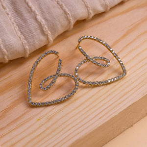 Bling Heart earrings