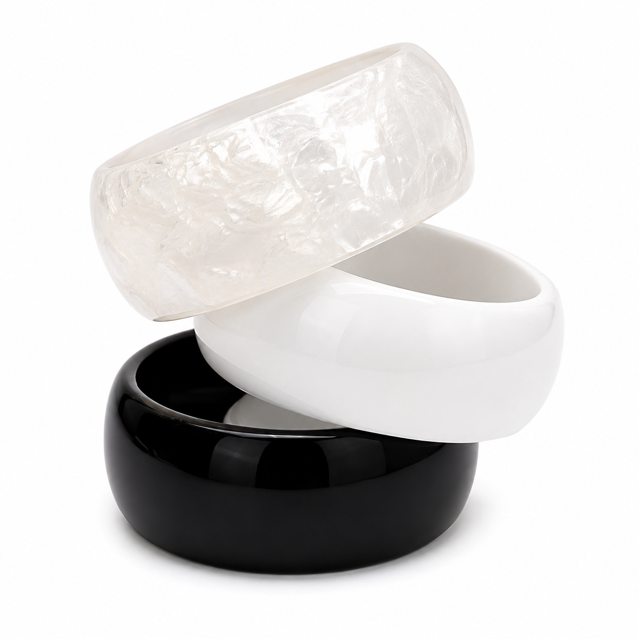 Better Together Resin Bangle Stack (Set of 3)
