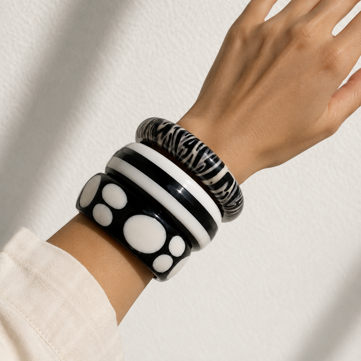 Euphoria Resin Bangle Stack (Set of 3)