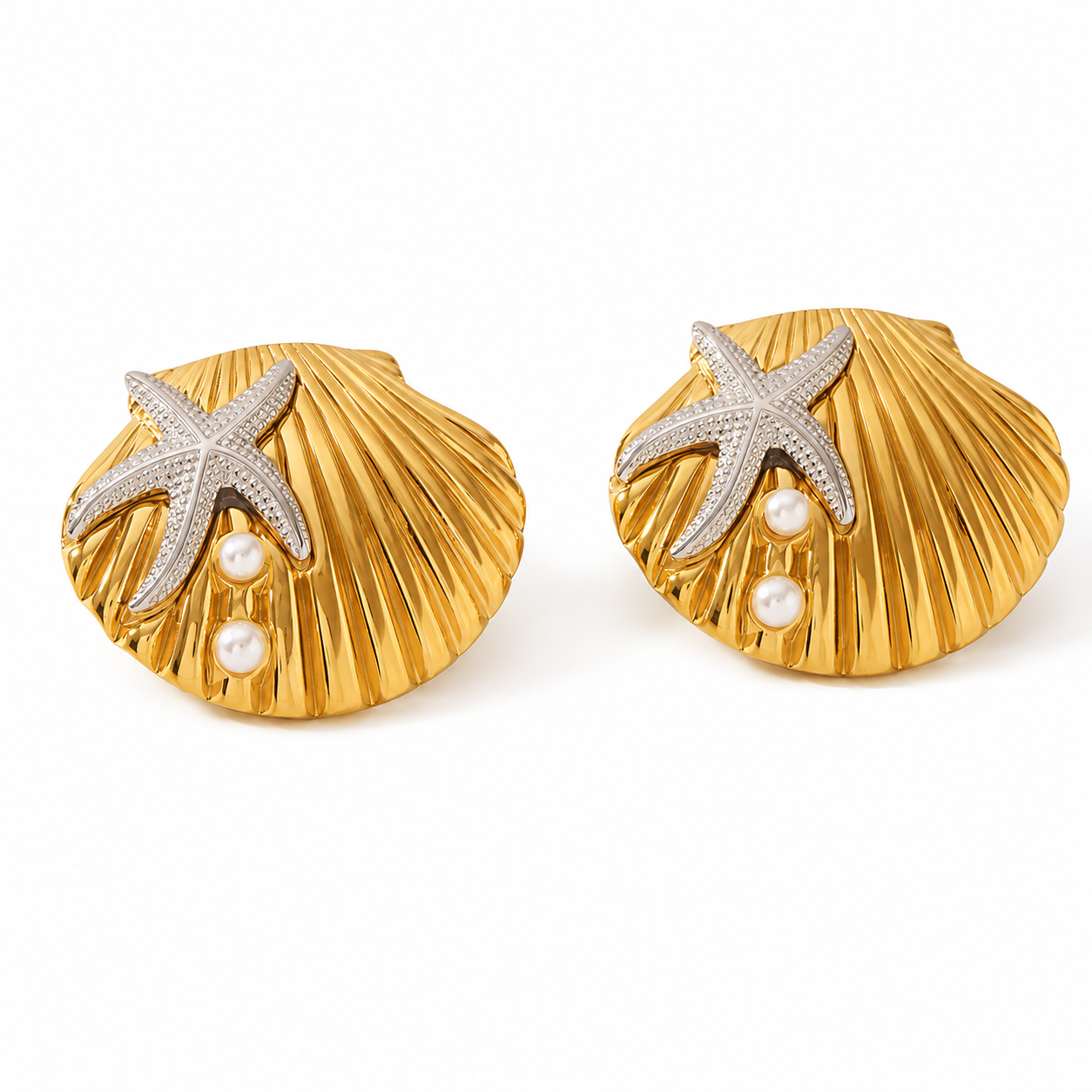 Seastar Set ( Earrings & Ring )