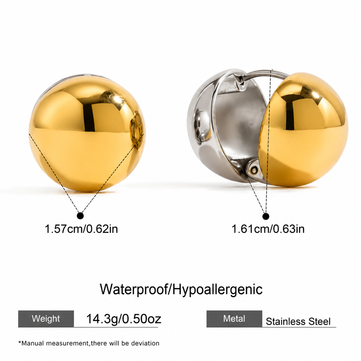 Dome Stud Earrings
