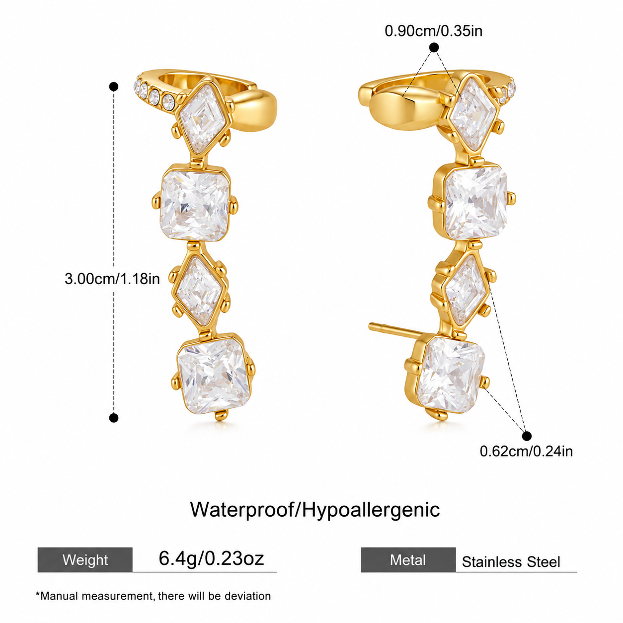 Aurora Ear Cuff Earrings