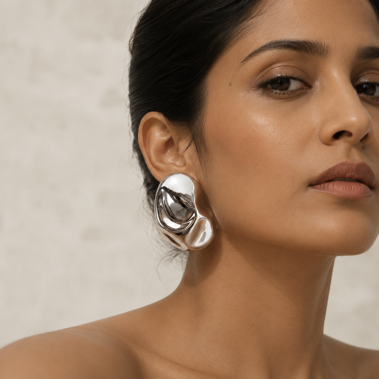 Contour Silver Earrings