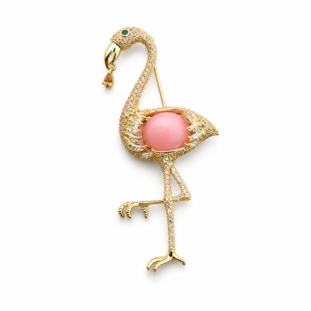 Rosé Flamingo Brooch