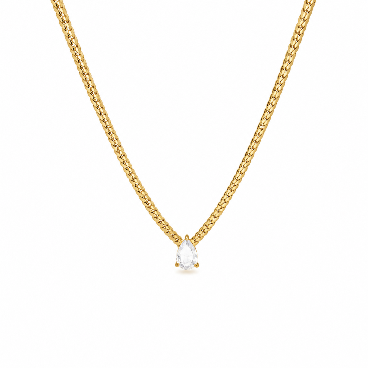 Aira Pear Drop Necklace