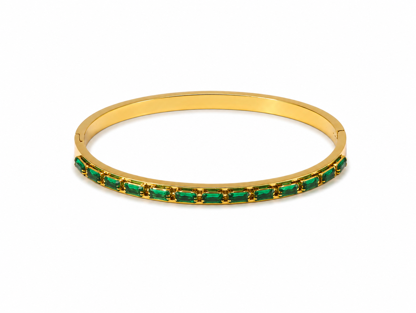 Celestia Green  Bangle Bracelet