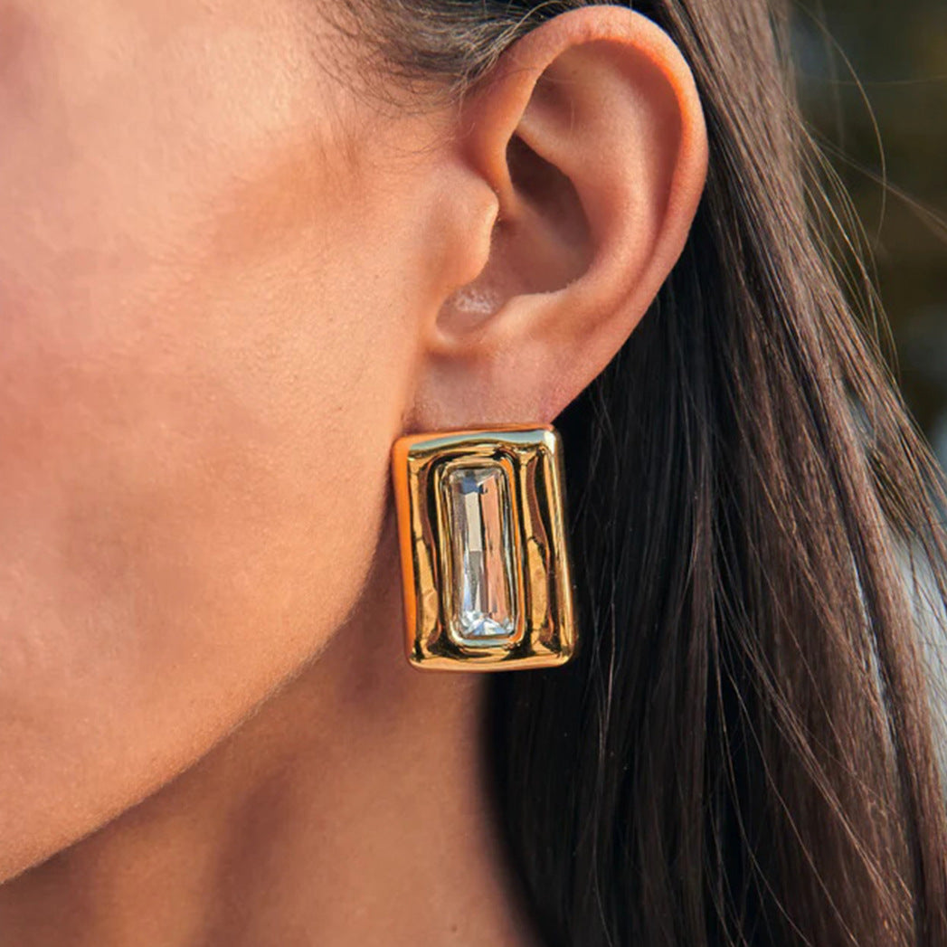 Recta Crystal Studs