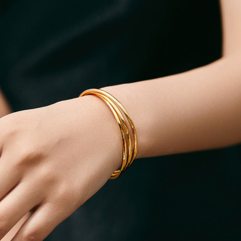 Aurum Wave Bangle