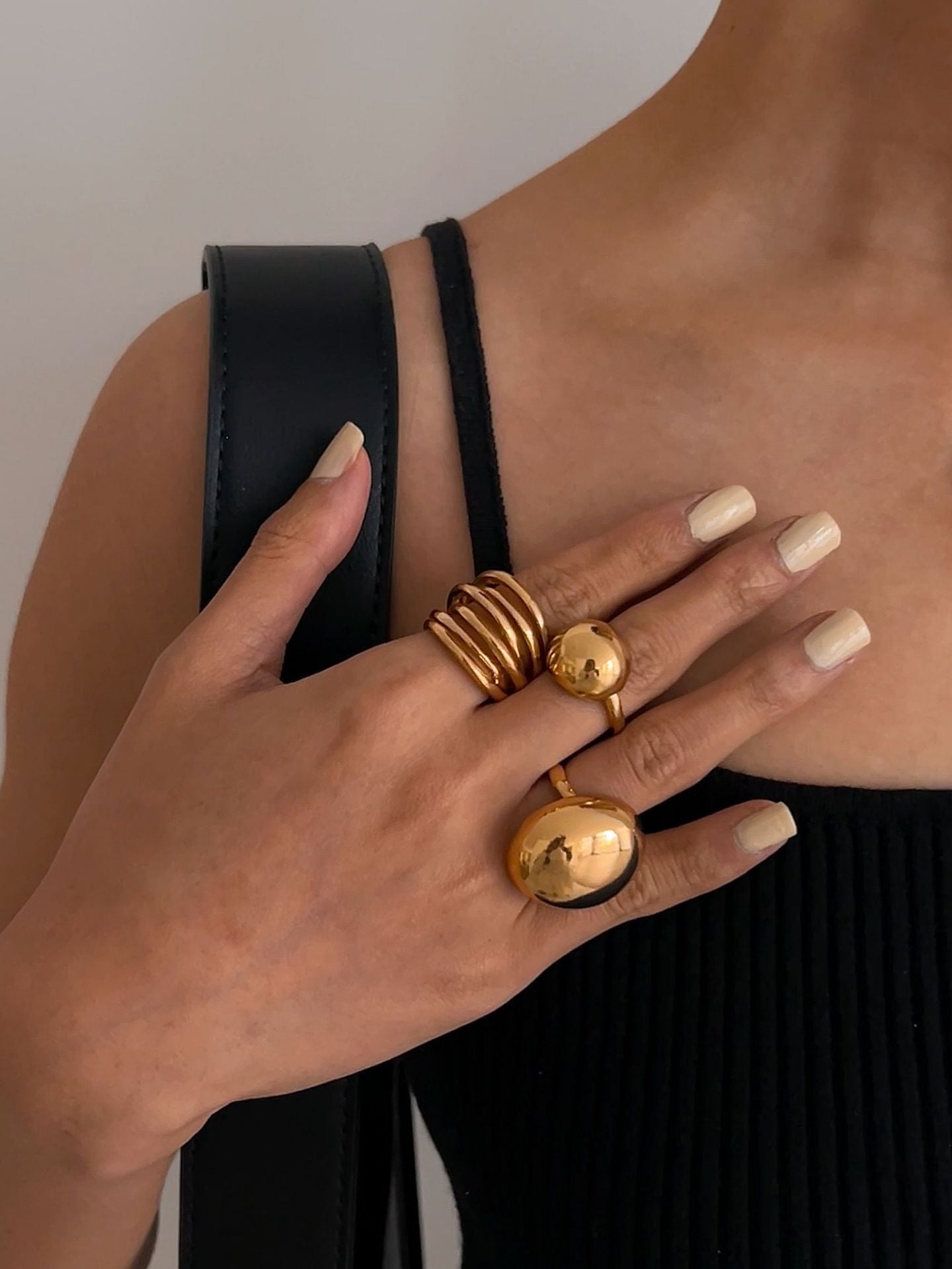 Dune Glow Rings Stack