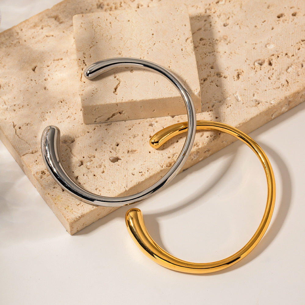 Sleek Open Stack Cuff Bangle