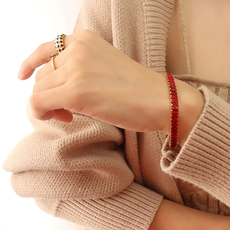 Crystal Linea Tennnis Bracelet