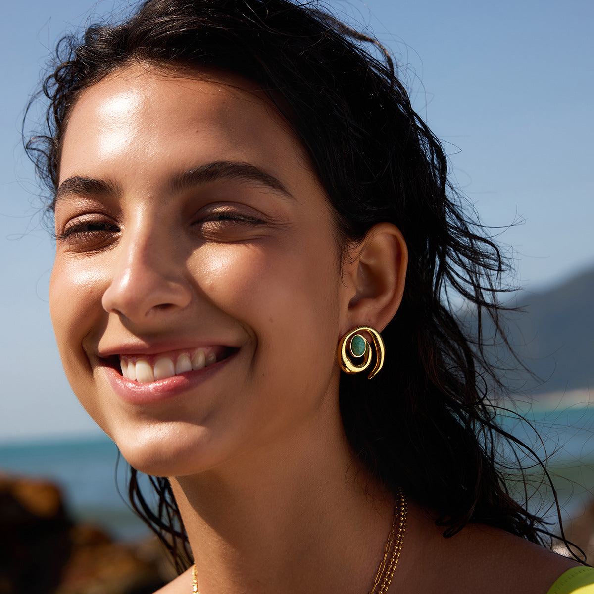 Jade Studs