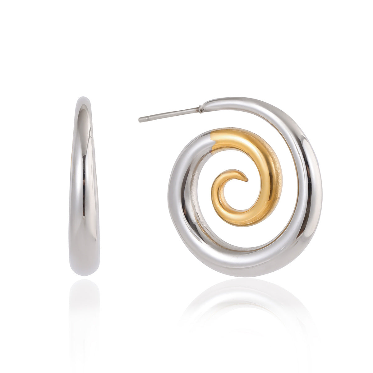 Spiral Hoop Earrings