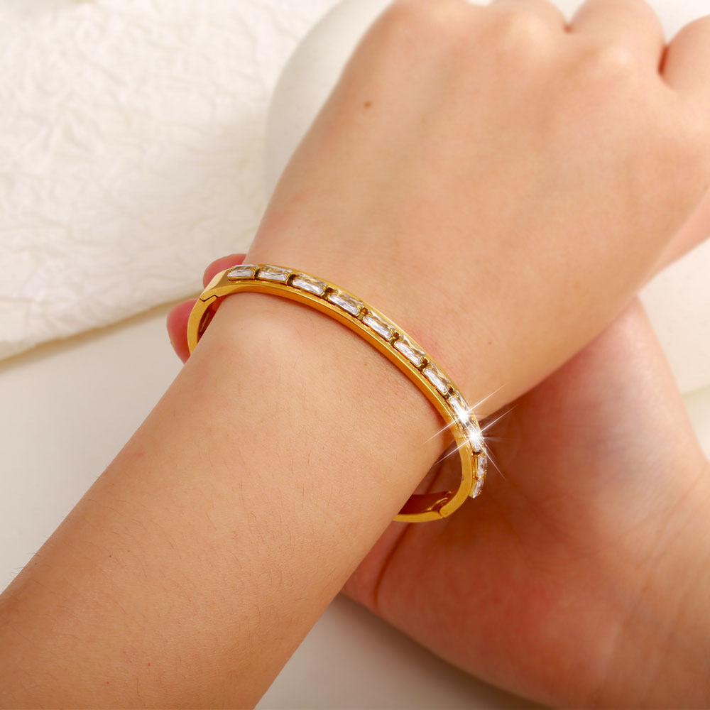 Celestia Clear Bangle Bracelet
