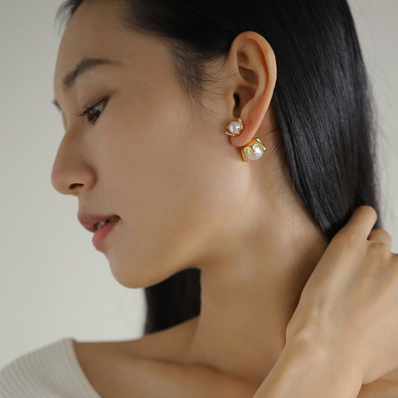 GlowBloom Pearl Earrings