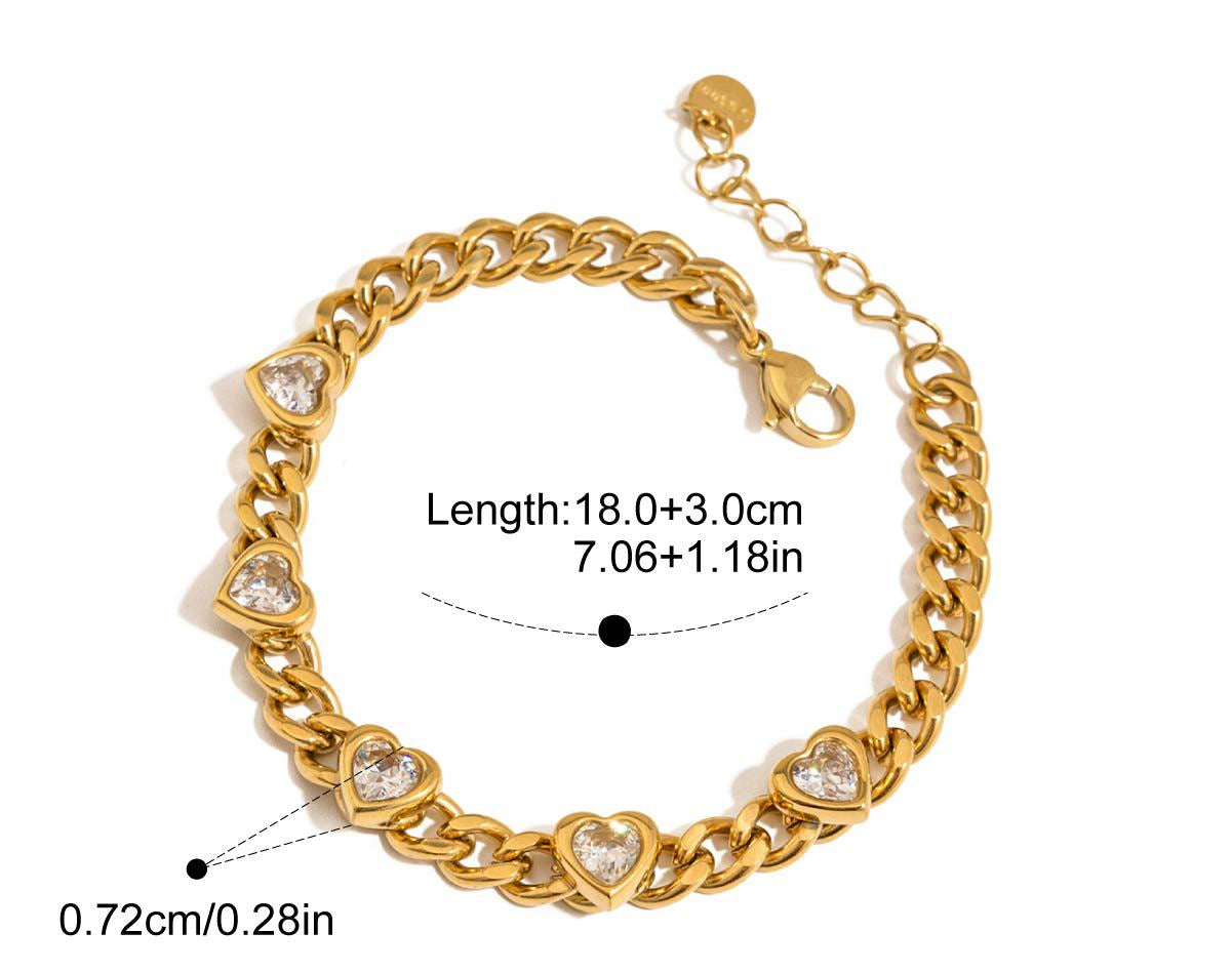 Amora Heart Chain Bracelet