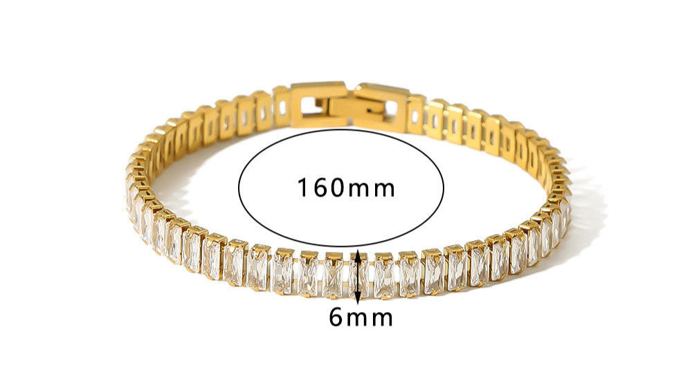 Crystal Linea Tennis Bracelet