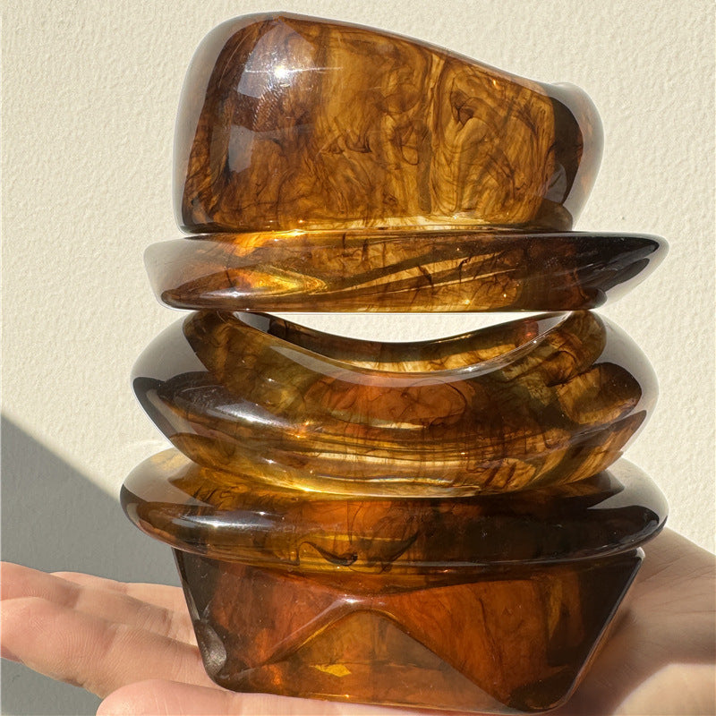 Molten Resin Bangle Stack