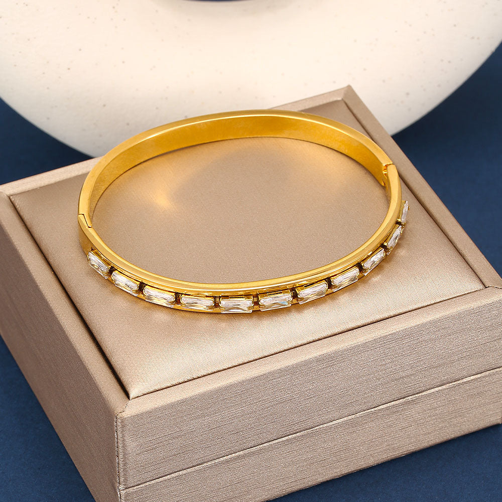 Celestia Clear Bangle Bracelet