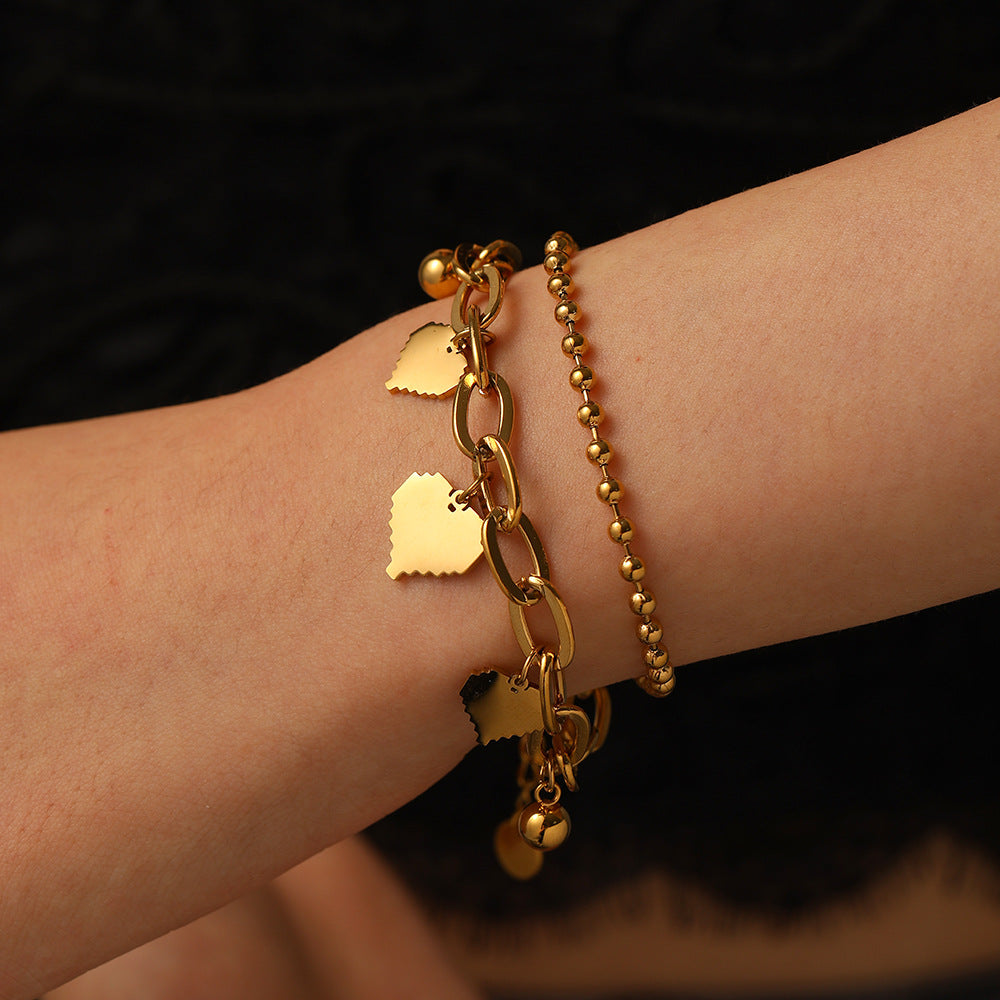 Pixel Heart Duo Bracelet