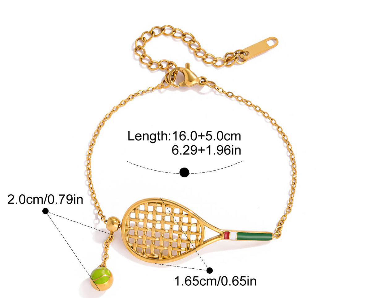 Paddel / Pickle ball Set I Necklace & Bracelet