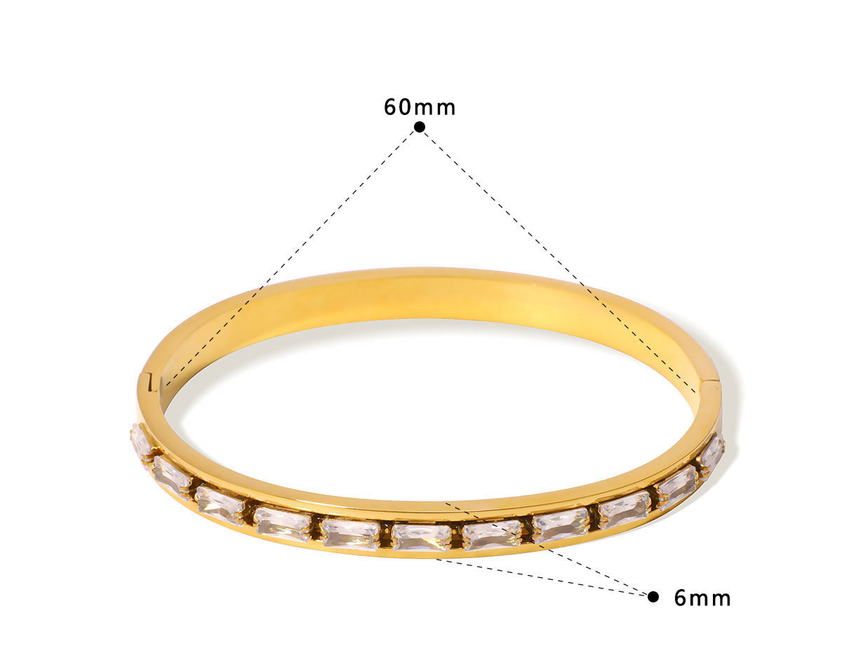 Celestia Clear Bangle Bracelet