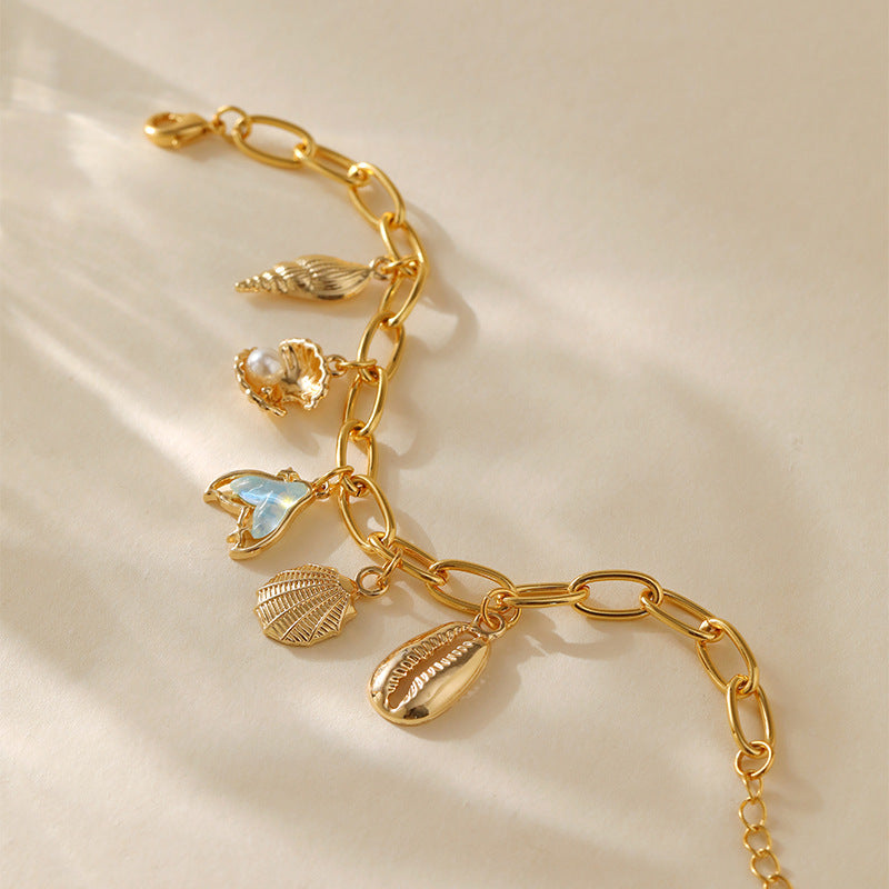Ocean Whispers Charm Bracelet
