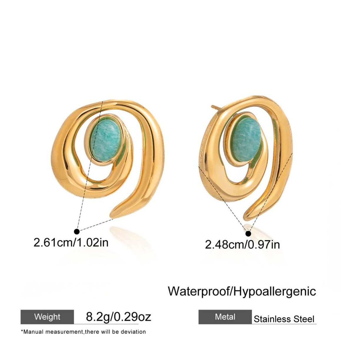 Jade Studs