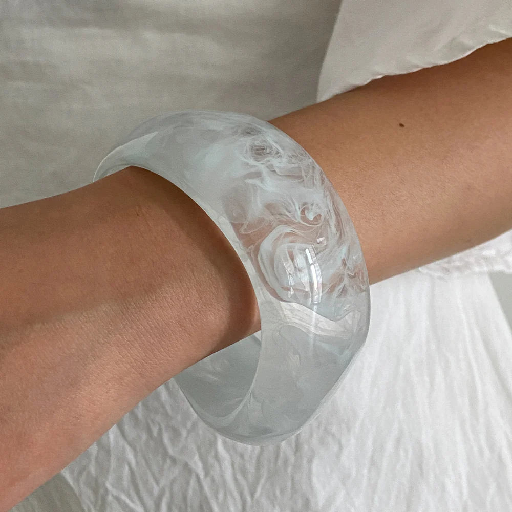 Resin Frost Bangle (Shade of Blue)