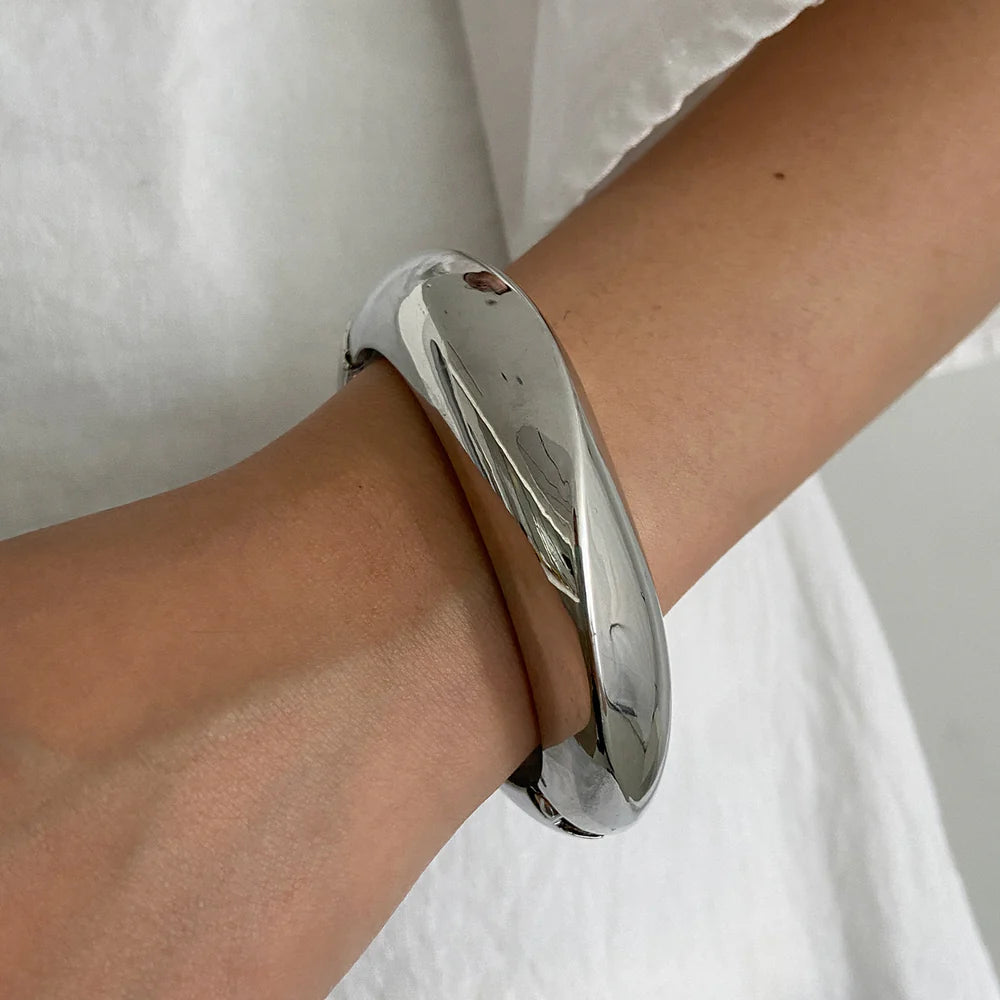 Bold Silver  Bangle