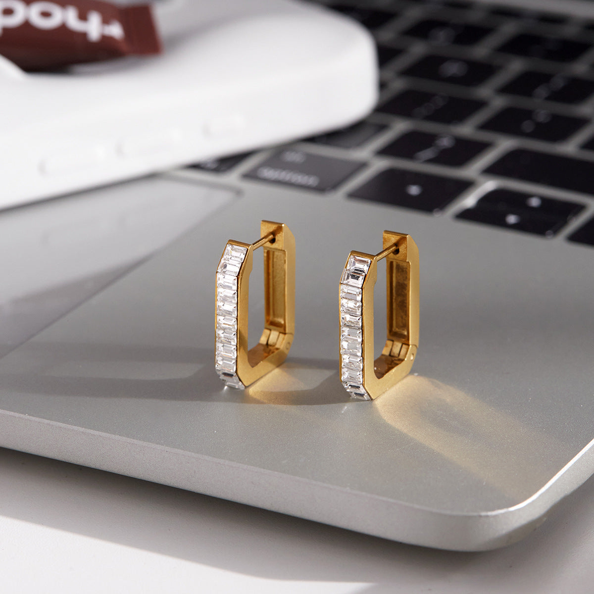 Baguette Hoop Earrings