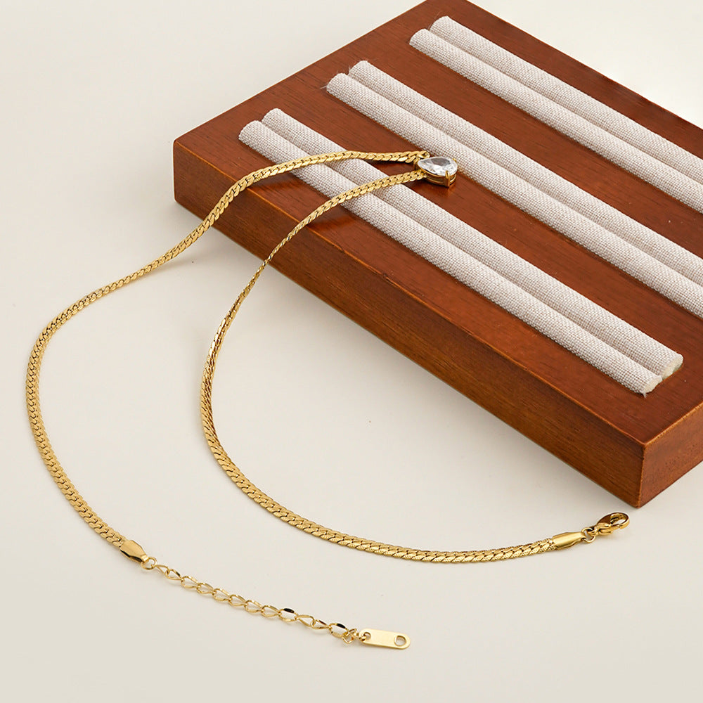 Aira Pear Drop Necklace