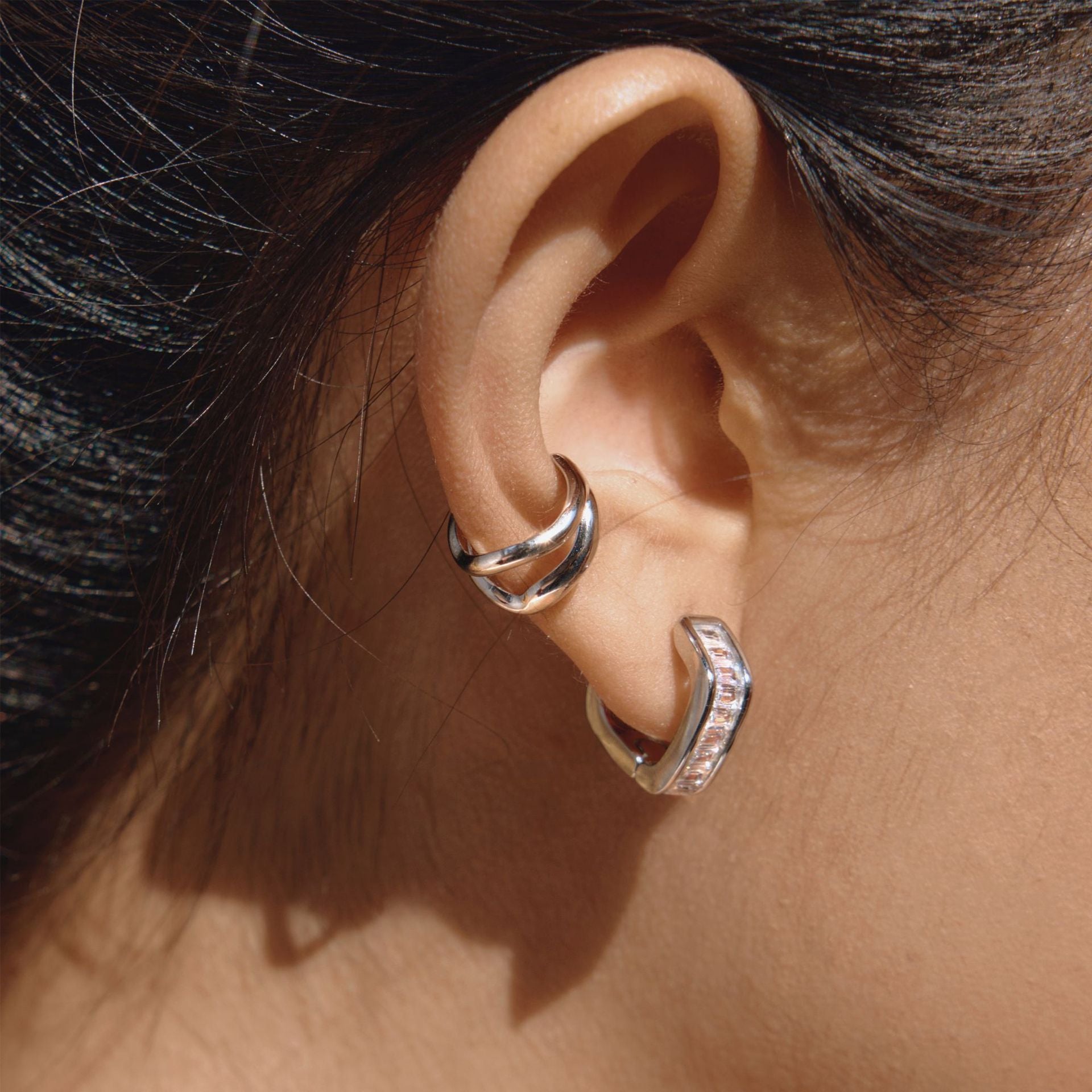 Luna Silver Ear Stack