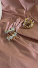 Load and play video in Gallery viewer, Gemstone Elegance Hoops
