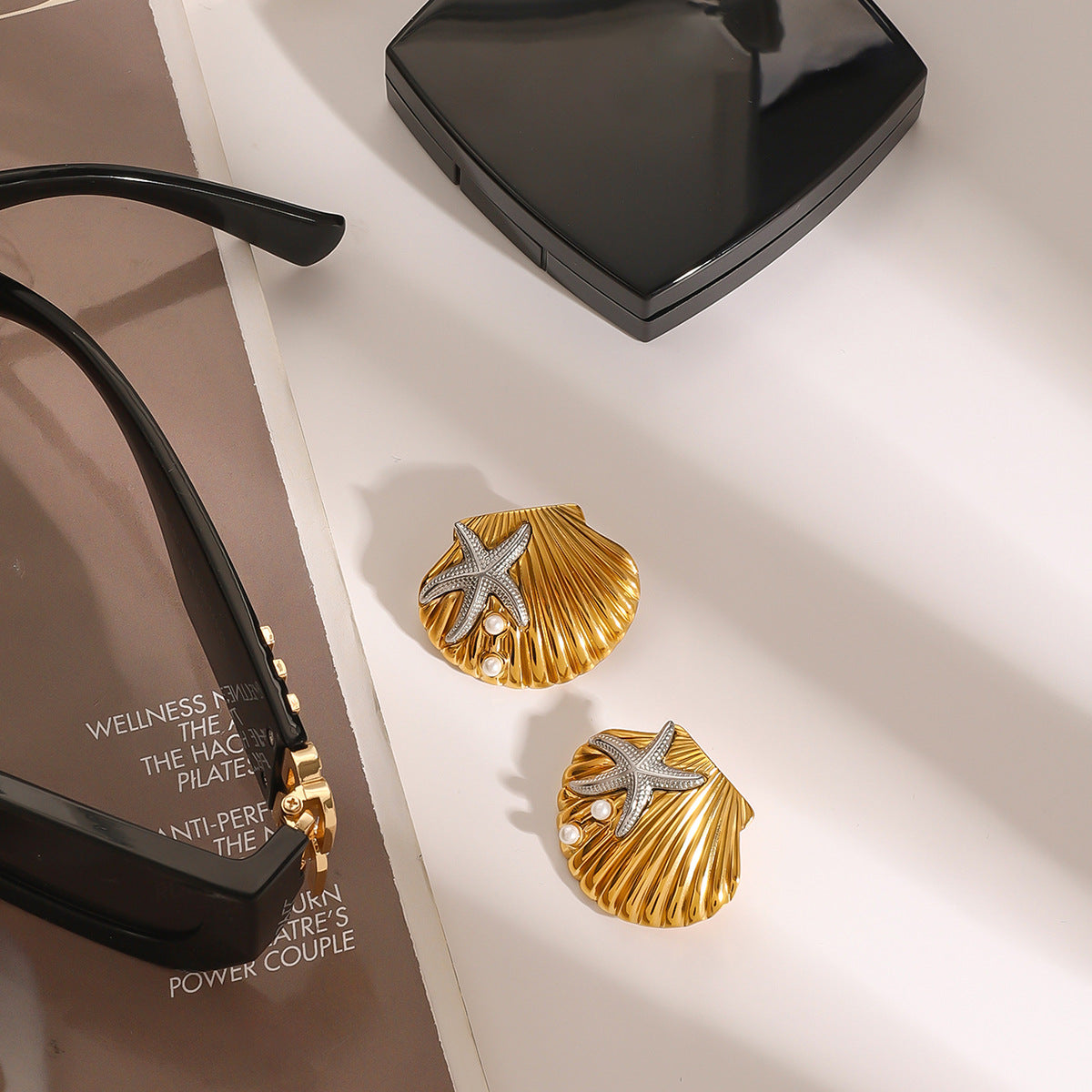 Seastar Set ( Earrings & Ring )