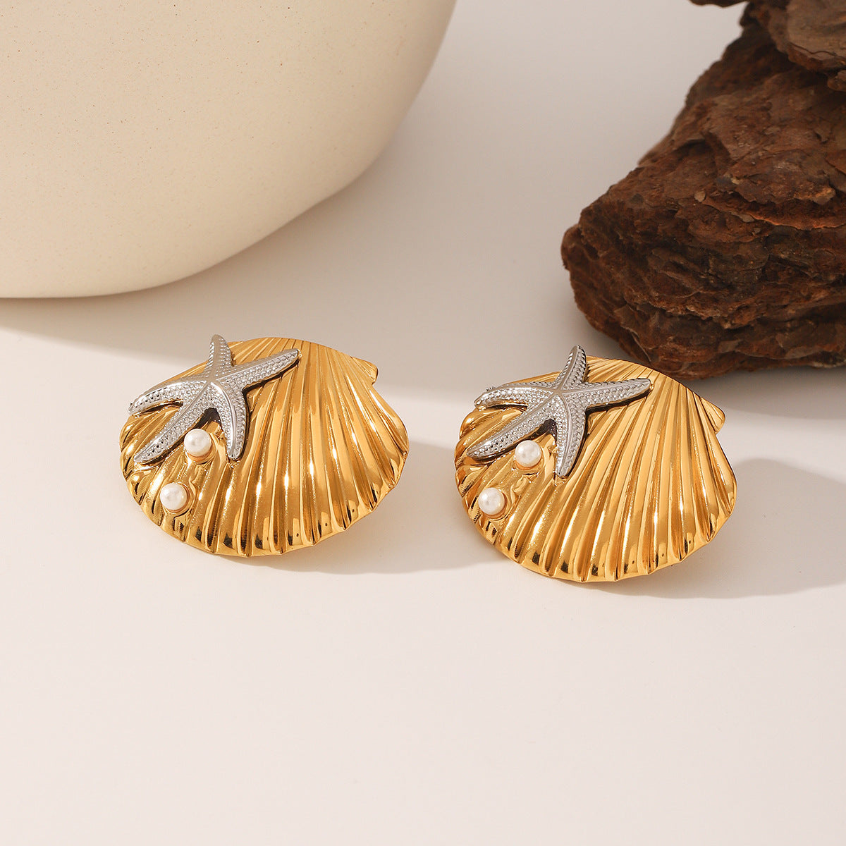 Seastar Set ( Earrings & Ring )