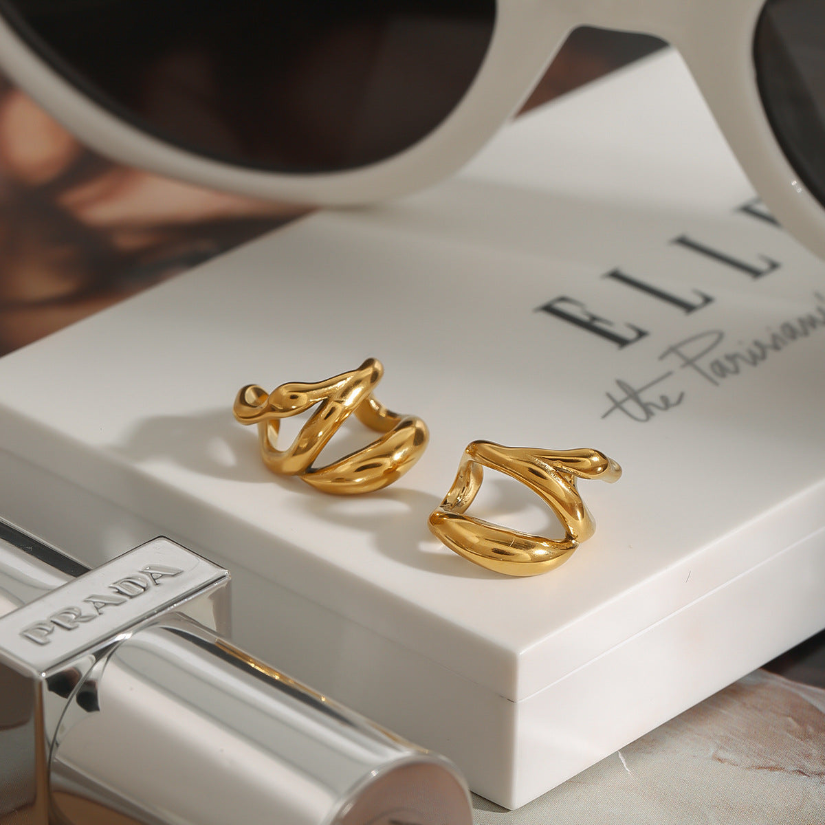 Golden Glow Ear Cuff