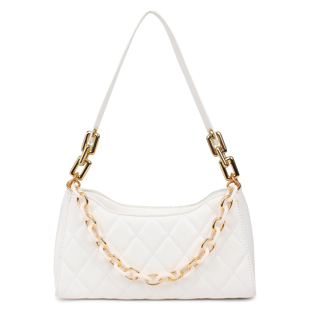 Retro baguette bag (white)