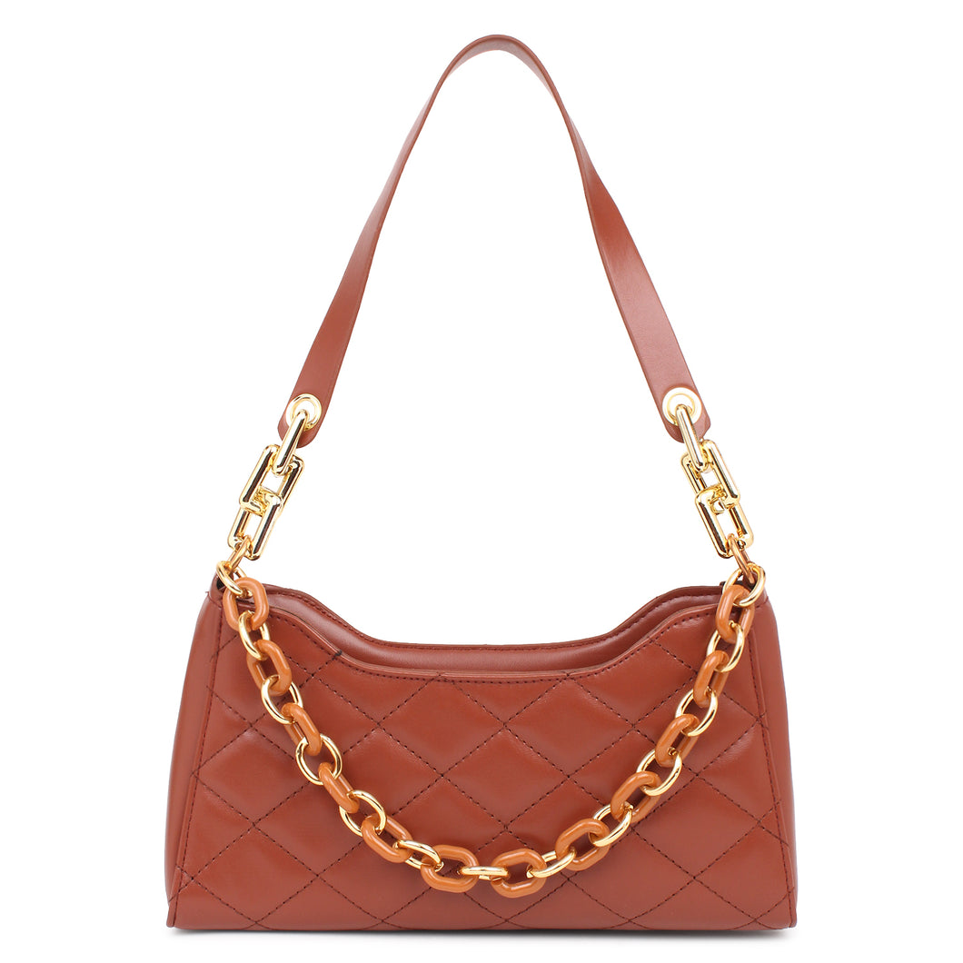 Retro baguette bag (Brown)