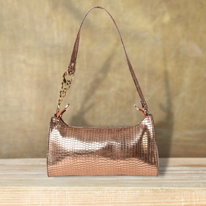 Glitz Baguette shoulder bag ( Half chained )