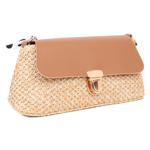 Jute Spring Baguette Bag